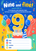 Personalized Kids Birthday Card - Digital Download