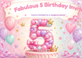 Personalized Kids Party Invitation - Digital Card