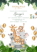 Custom Birthday Invitation Card - Digital Download