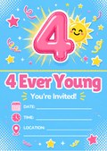 Personalized Party Invite - Digital Birthday Card