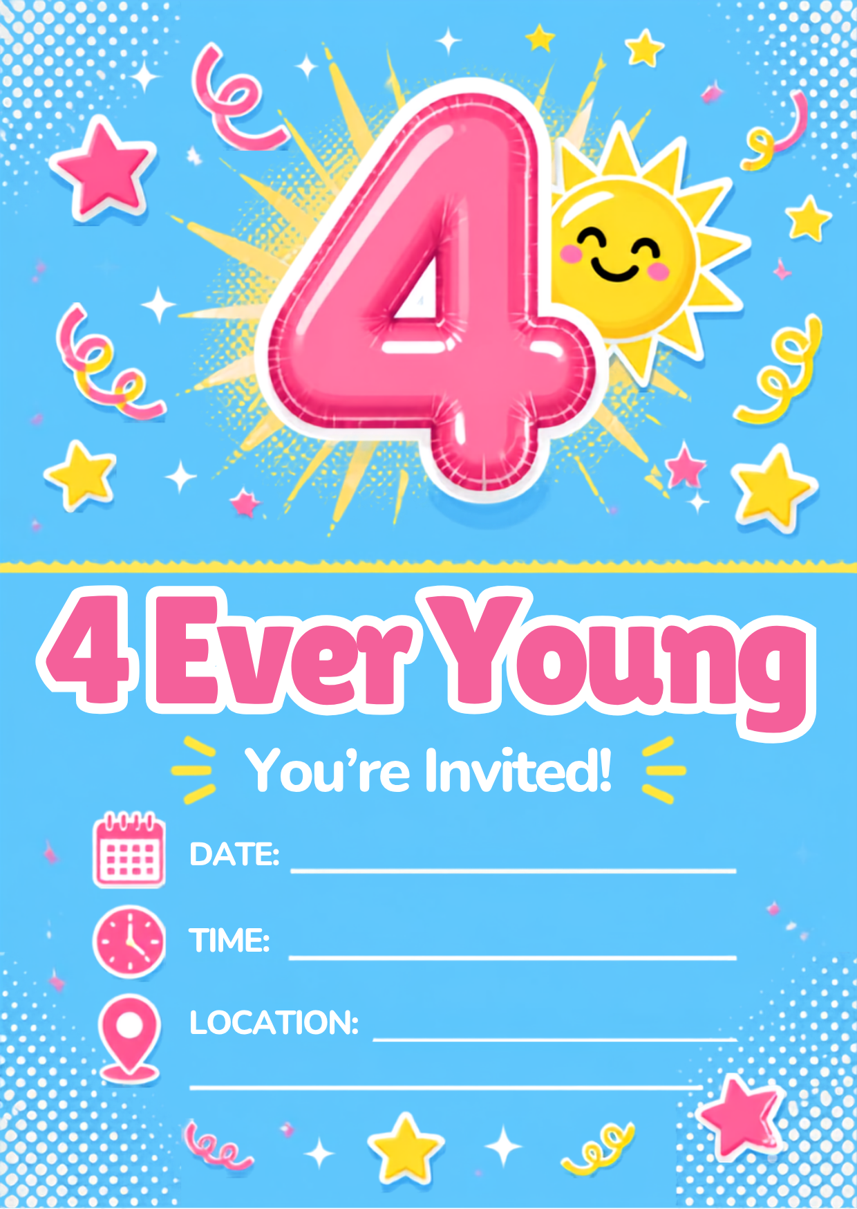 Personalized Party Invite - Digital Birthday Card