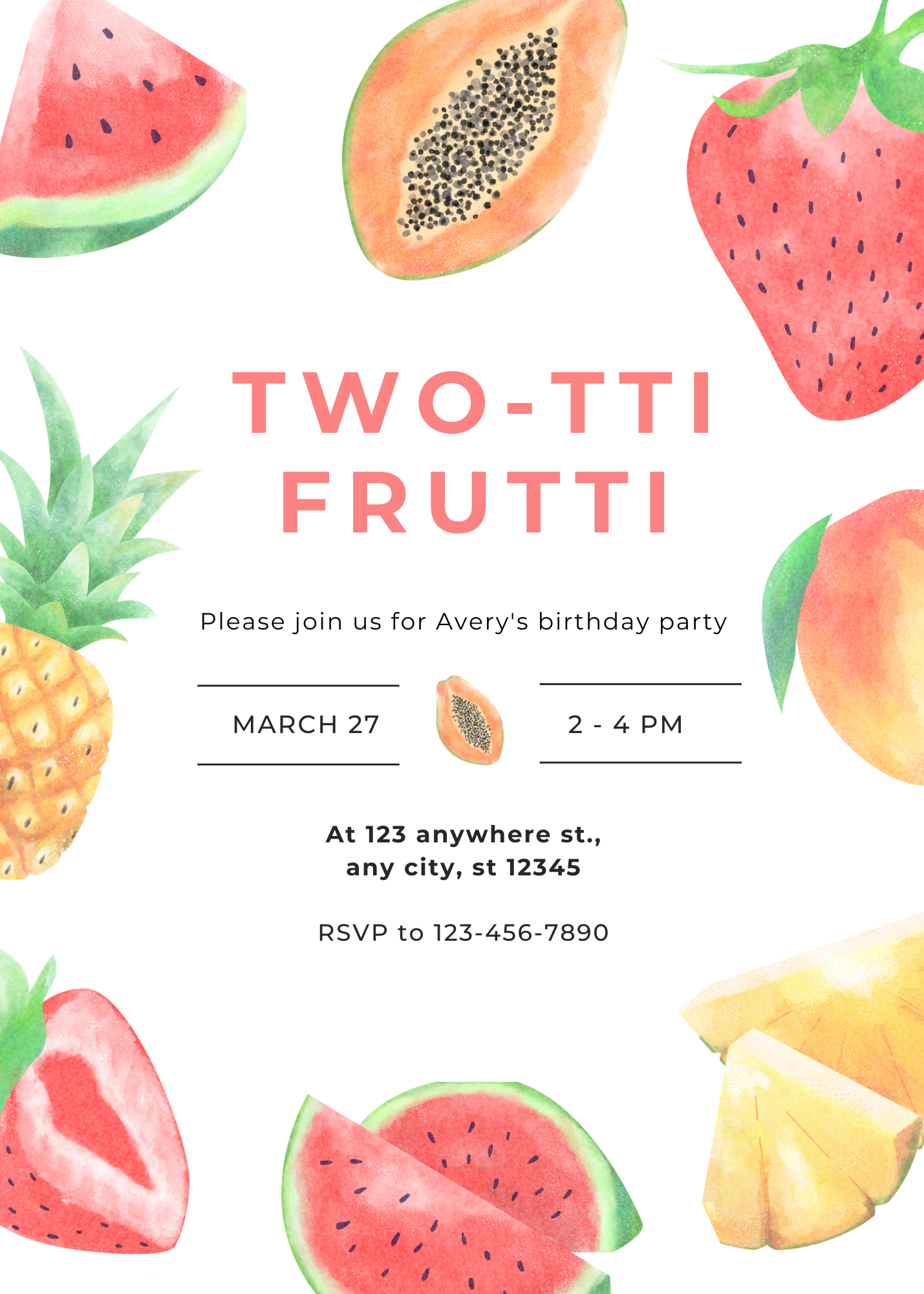 Printable Birthday Party Invite - Personalized Digital